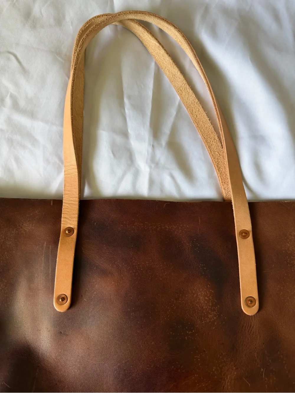Go Forth Goods Large Avery tote in Rustic Pecan - Picture 5 of 14